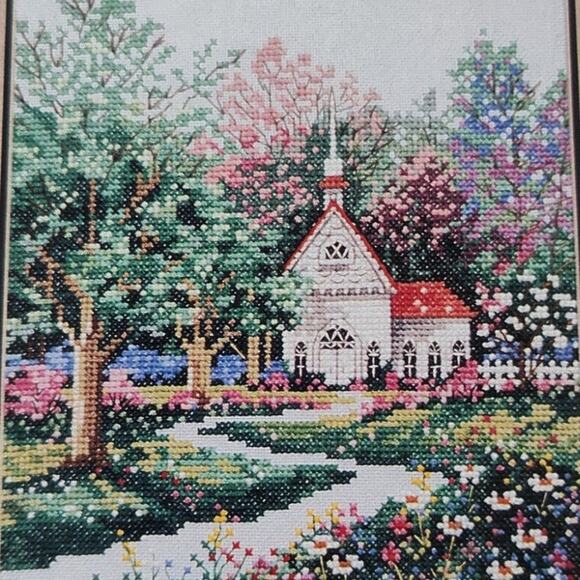Country Cross Stitch Victorian Springtime Chapel & Cottage Patterns - Picture 3 of 4